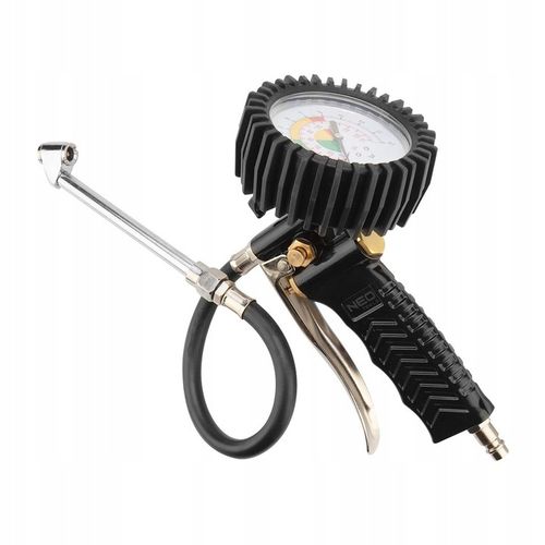 NEO PISTOLET DO POMPOWANIA KÓŁ Z MANOMETREM DŁUGA KONCÓWKA 12 BAR 14-716 na Arena.pl