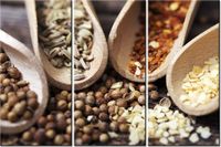 60 90CM OBRAZ 3 ELEM SZCZYPTA SMAKU DRUK PŁÓTNO RAMA