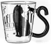 Koci Kubek dla Kociarzy z Uszkiem w Kształcie Ogona 300 ml