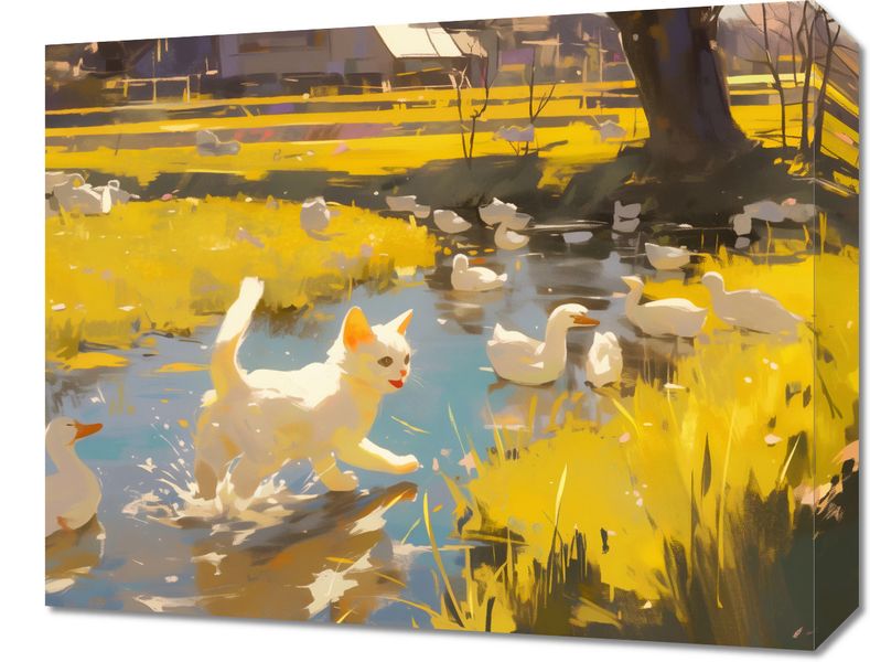 Obraz 50x40cm Słońce na Wsi zdjęcie 1