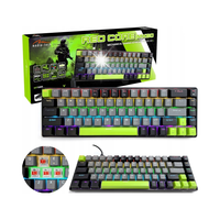 KLAWIATURA GAMINGOWA MECHANICZNA 60% RED CORE MX60 MT1260 DO GIER RGB USB-C