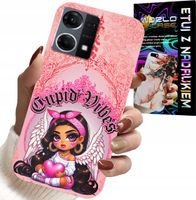 ETUI DO OPPO RENO7 4G - CUPID VIBES Z UROCZĄ ANIOŁKIEM PLECKI