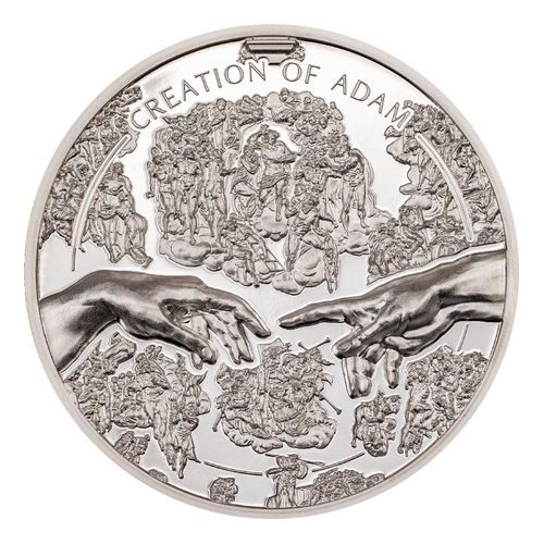 Cook Islands: X-Ray - Creation of Adam kolorowany 1 uncja Srebra 2023 Proof Ultra High Relief na Arena.pl