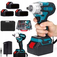 AKUMULATOROWY KLUCZ UDAROWY BEZSZCZOTKOWY 650Nm + 18V AKU*3