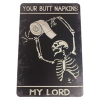 Tablica dekoracyjna metalowa do łazienki 20x30cm