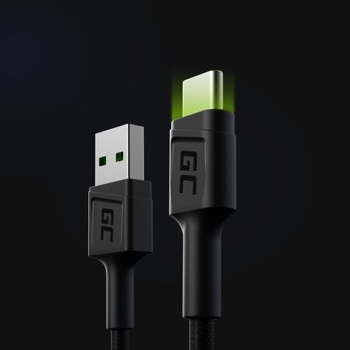 Kabel USB do USB-C Typ C 2m GC Ray z podświetleniem LED Quick Charge 3.0 na Arena.pl