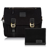 zestaw męski torba męska na ramię vintage t-17 portfel męski