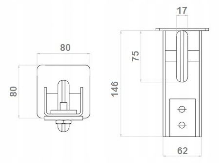ROLKI DO BRAMY PRZESUWNEJ 80x80 5 ROLEK METALOWE SOLIDNE 600KG ZESTAW WDB na Arena.pl