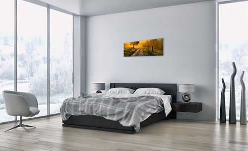 Obraz Na Płótnie - Droga Pole Łąka - 90X30 Cm - Ab90X30-3851 na Arena.pl