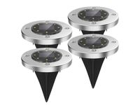4x lampa ogrodowa solarna 8 led najazdowa czujnik lampka do ogrodu