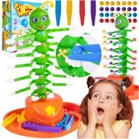 GRA ZRĘCZNOŚCIOWA TAŃCZĄCA STONOGA GĄSIENICA ROBACZEK SPADAJĄCE KULKI