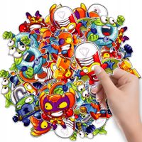 NAKLEJKI ETYKIETY NA ZESZYT NALEPKA Z POSTACIAMI SUPER ZINGS WZORY 6 SZT