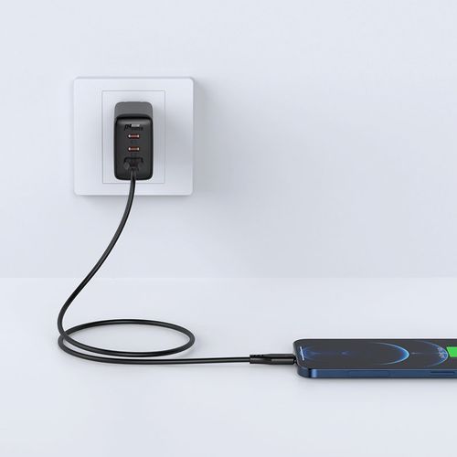 kabel przewód do iphone mfi usb - lightning 2.4a 1.2m czarny na Arena.pl