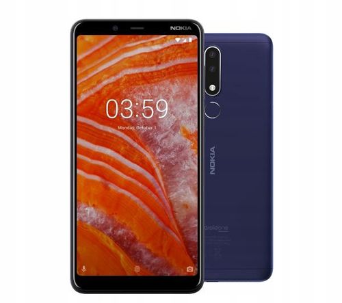 Telefon Nokia 3.1 Plus TA-1104 niebieska na Arena.pl