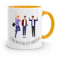 Kubek Żółty Dla Przyjaciela Wszystko Fajniejsze Z Nadrukiem Ze Zdjęciem