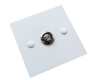 Przycisk dzwonka do domofonu wyjścia furtki bramy drzwi Stal LED biały