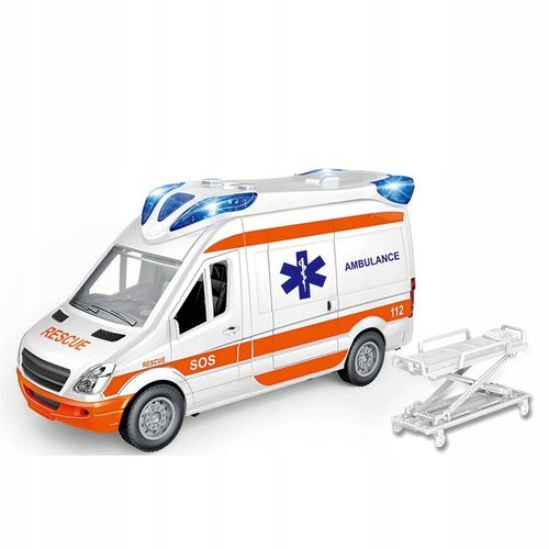 AMBULANS KARETKA POGOTOWIA AUTO Z DŹWIĘK POGOTOWIE OTWIERANE DRZWI ŚWIATŁO na Arena.pl