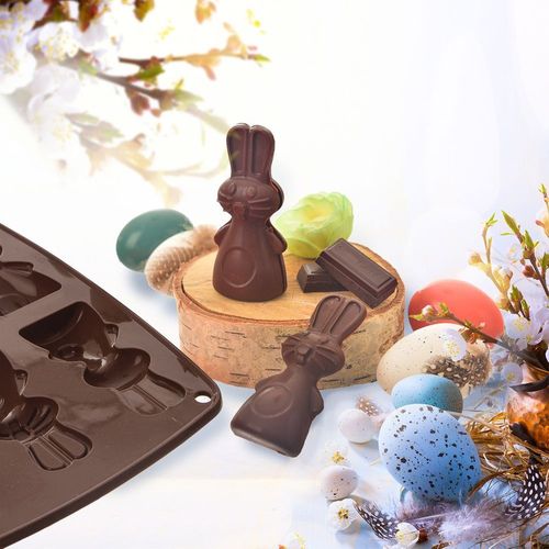 Forma Silikonowa Foremka Świąteczna Wielkanocna Zając Zajączki Zajączek na Arena.pl