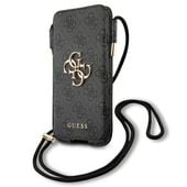guess torebka na telefon guhcp12l4gpsgr6,7 szary/grey 4g metal logo