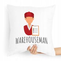 Poduszka Prezent Dla Magazyniera Warehouseman Z Nadrukiem Ze Zdjęciem