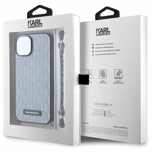 Etui Karl Lagerfeld do iPhone 15, iPhone 14, iPhone 13, Srebrny na Arena.pl