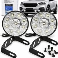 Lampy Do Jazdy Dziennej 9 SMD LED 70mm DRL Światła Dzienne Okrągłe DRL