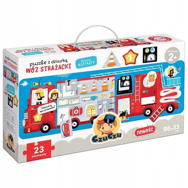 Puzzle z dziurką. Wóz strażacki. Czuczu zdjęcie 2