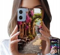 ETUI DO MOTOROLA E15 / G05 - MALOWNICZA ULICZKA Z KAWIARNIĄ + FOLIA