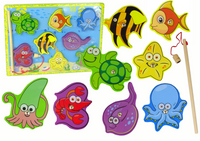 Drewniany Zestaw Do Łowienia Zwierząt Morskich