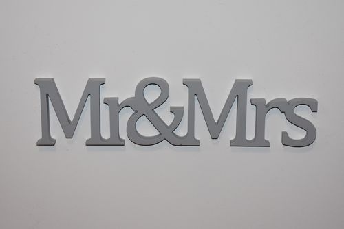 Napis 3D Mr&Mrs na Arena.pl