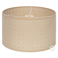 Abażur tkaninowy Cerlux 40x25 cm beżowy E27 E14 klasyczny do lamp