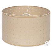 Abażur tkaninowy Cerlux 40x25 cm beżowy E27 E14 klasyczny do lamp