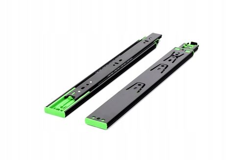 Prowadnica kulkowa SEVROLL do szuflad cichy domyk 350 mm czarna udźwig na Arena.pl