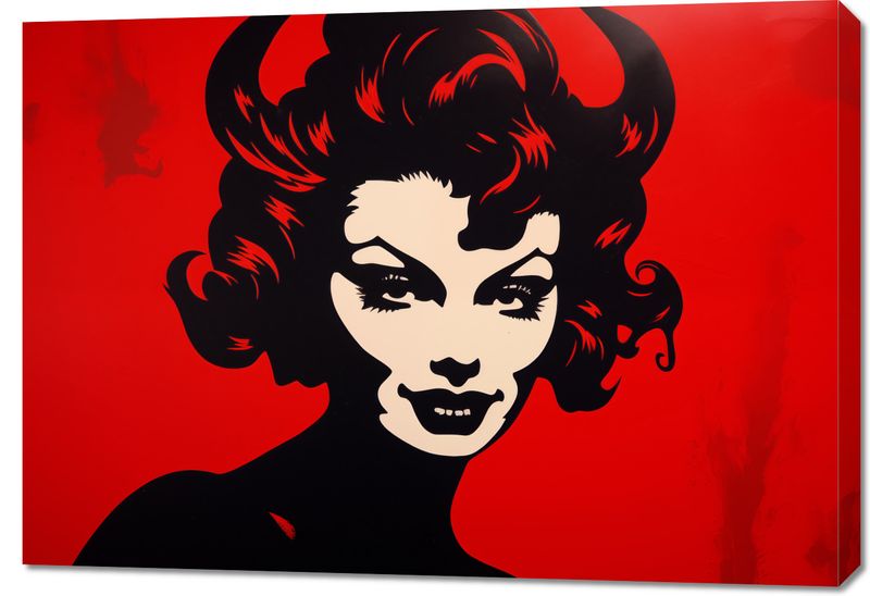 Obraz 100x70cm Czerwona Diablica zdjęcie 1