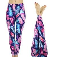 FREAKY OUTFIT Legginsy fitness taniec joga print