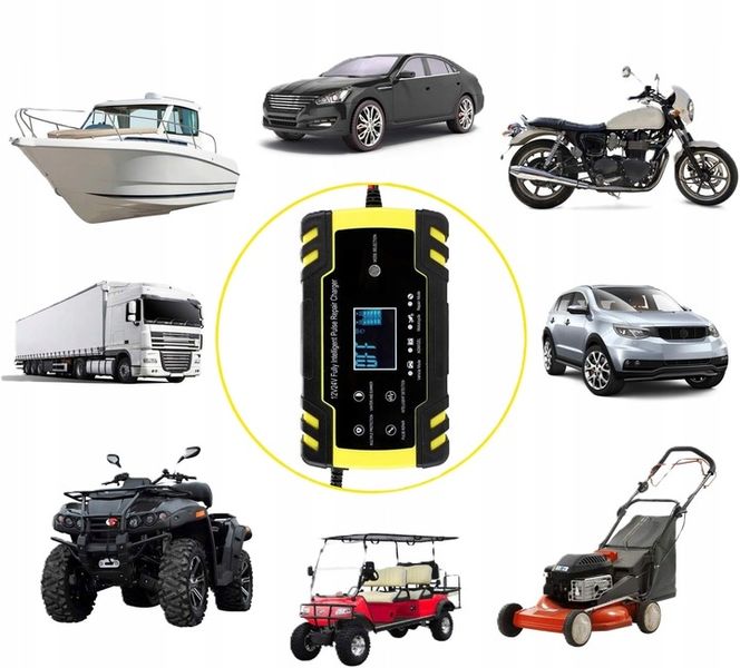 PROSTOWNIK Mikroprocesorowy SAMOCHODOWY DO AKUMULATORÓW 12V 24V 8A AGM zdjęcie 2