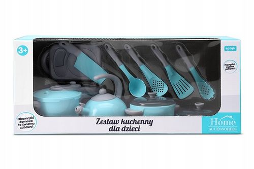 Zestaw Kuchenny dla Dzieci Zabawa w Gotowanie HOME ACCESSORIES 11 EL. na Arena.pl