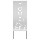 Dekoracyjny panel ogrodowy Srebrny 50 x 140 cm