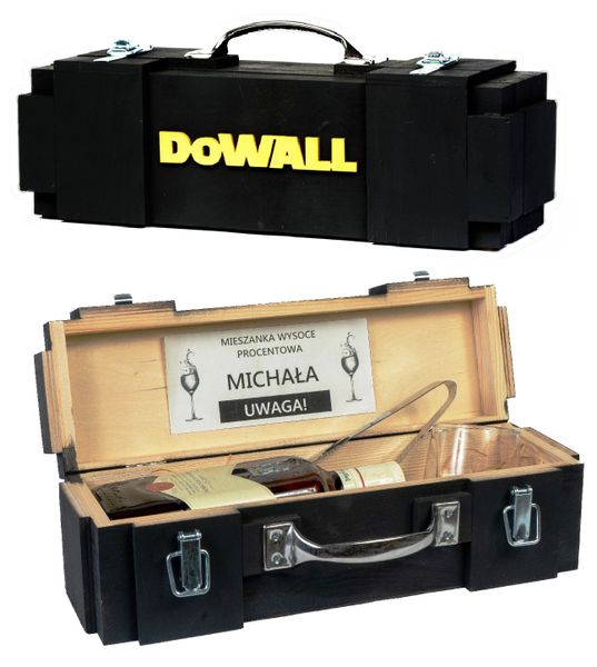 Skrzynka DOWALL imitacja DEWALT prezent na urodziny dla majsterkowicza zdjęcie 3