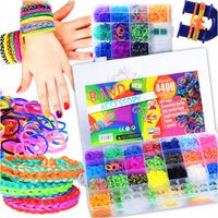 ZESTAW DO ROBIENIA BRANSOLETEK GUMKI MEGA DUZY KREATYWNY DLA DZIEWCZYNKI