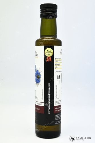 OLEJ Z NASION CZARNUSZKI TŁOCZONY NA ZIMNO nierafinowany Czarnuszka 250ml na Arena.pl