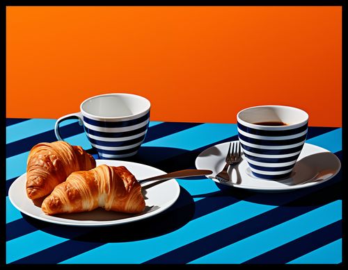 Plakat 65x50cm Croissanty na Arena.pl