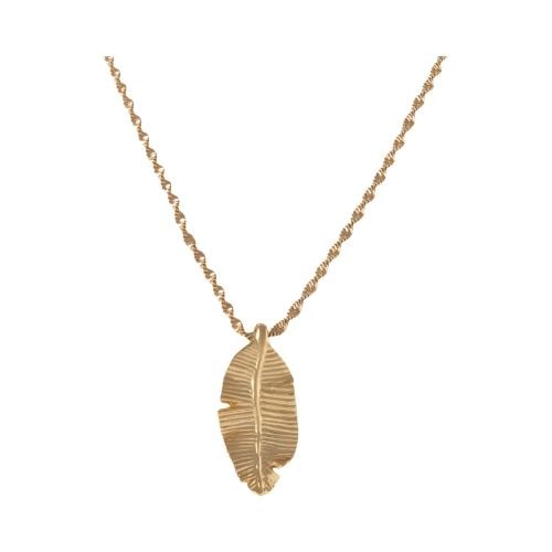 naszyjnik z zawieszką w kształcie liścia (c25/lat/82au) na Arena.pl