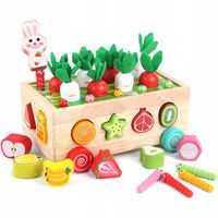 Montessori sorter klocków złap robaczka układanka