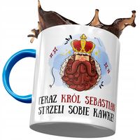 Kubek Błękitny Dla Sebastiana Męża Kolegi Prezent Z Nadrukiem Ze Zdjęciem