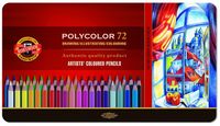 kredki polycolor 3827 72kol op. metal. 9629