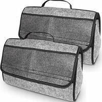 2x Torba Do Bagażnika Organizer Kuferek Zestaw Grubych Toreb Na Rzep