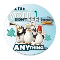 Opłatek na tort Urodziny Pingwin Pingwiny Tupot Małych Stóp Madagaskar