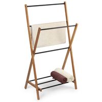 KADAX Stojak Wieszak Na Ręczniki Łazienkowy Drewno