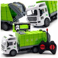 ŚMIECIARKA zdalnie STEROWANA RC DUŻY samochód dla dzieci AUTO Z PILOTEM wóz